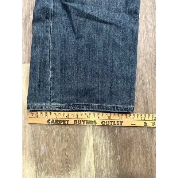 Ecko Unltd Vintage Y2K Embroidered Baggy Fit Jeans Grunge Graphic Size 40x32